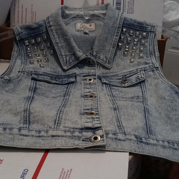 🎇🎑CHIQLE DENIM LADIES JEAN VEST💝 - Picture 5 of 5